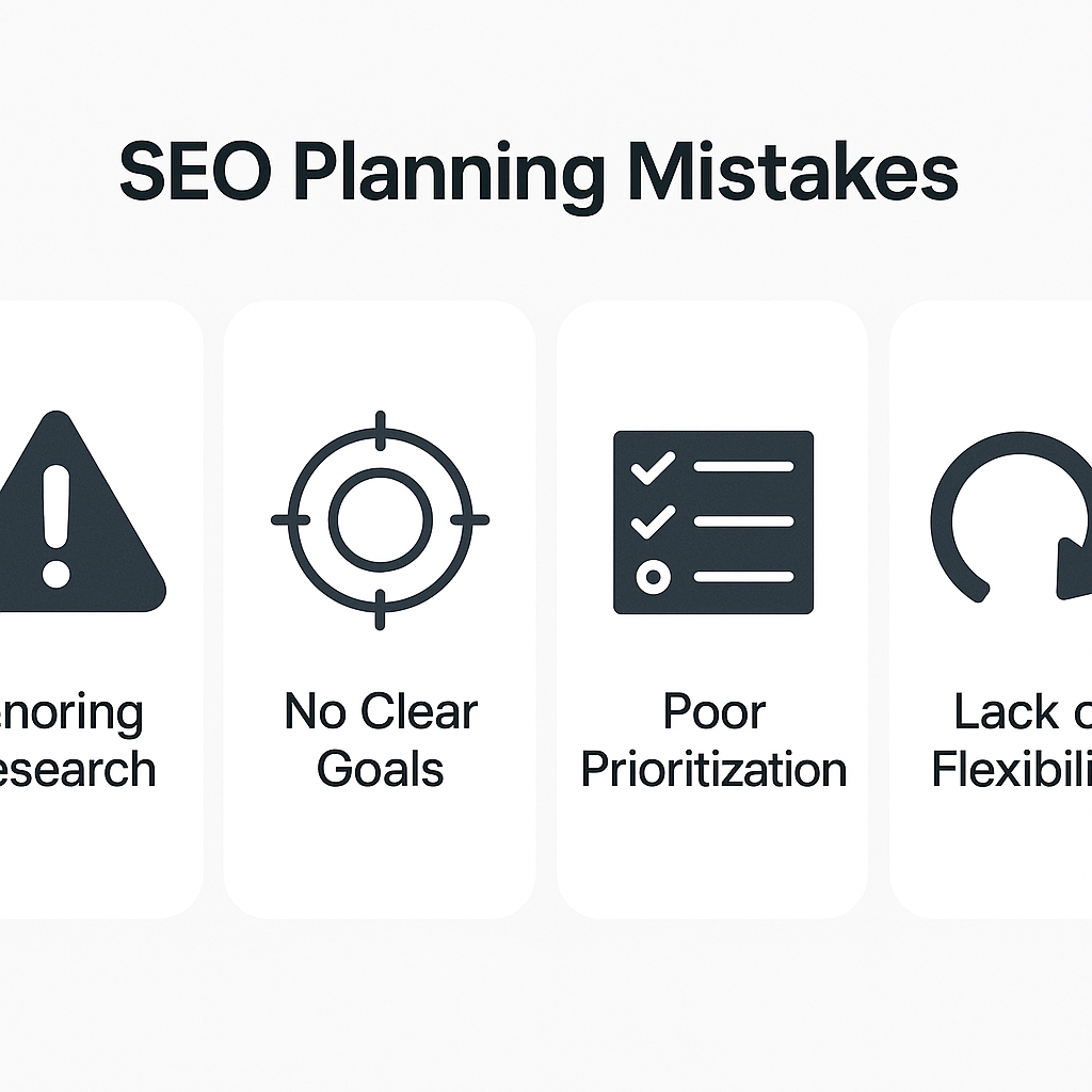 8. Грешки при SEO планирането